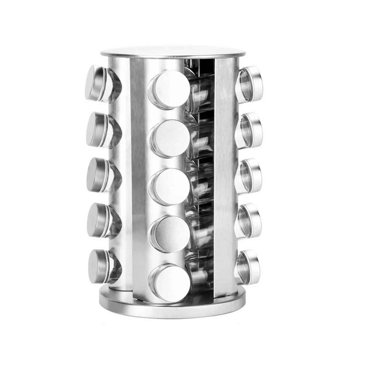 Condimenteros Especiero Giratorio de Cocina con 20-2