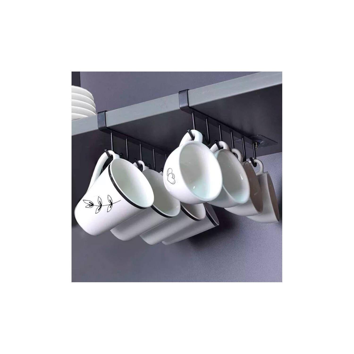 Soporte De Metal Colgador Tazas 6 Ganchos-2