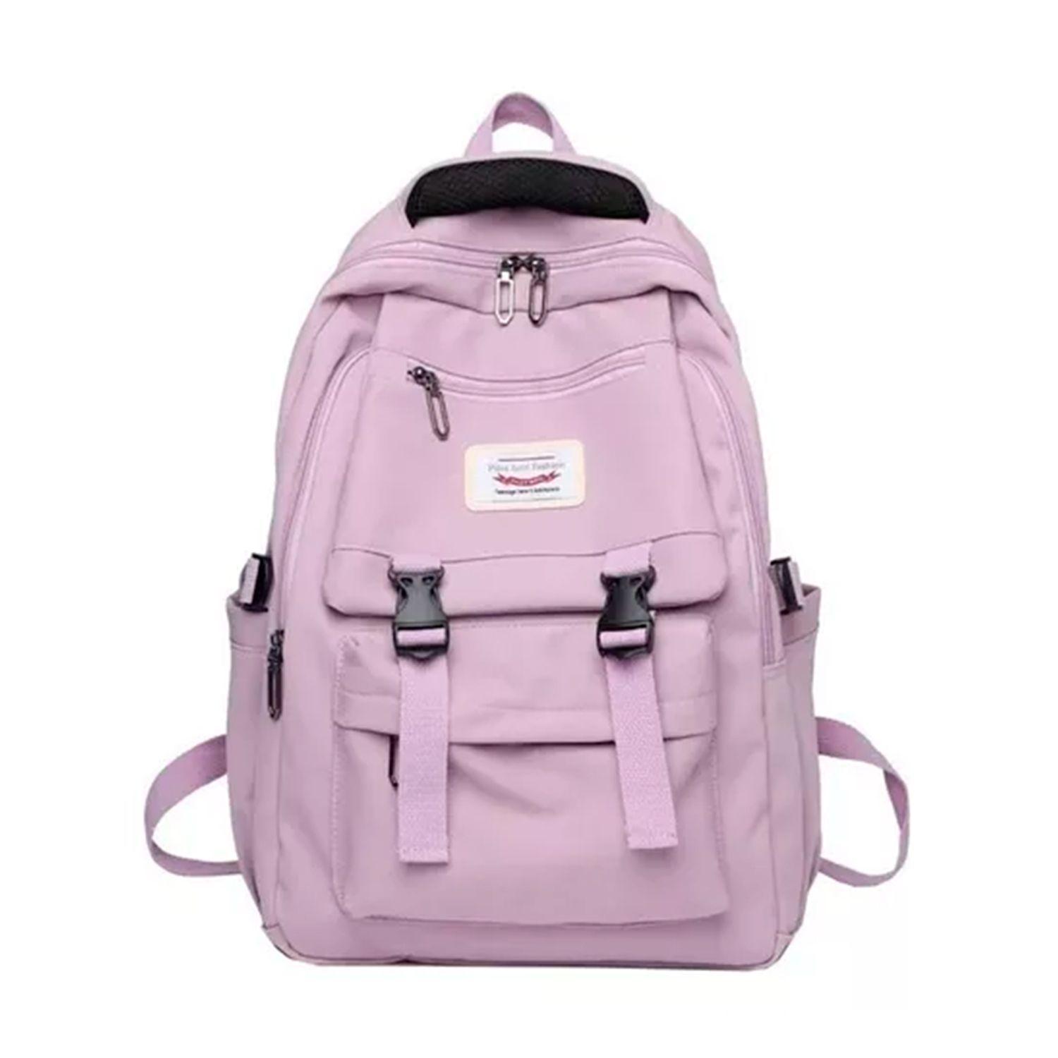 Mochila Bolso Juvenil Imprmeable Gran Capacidad 40L Lila-1