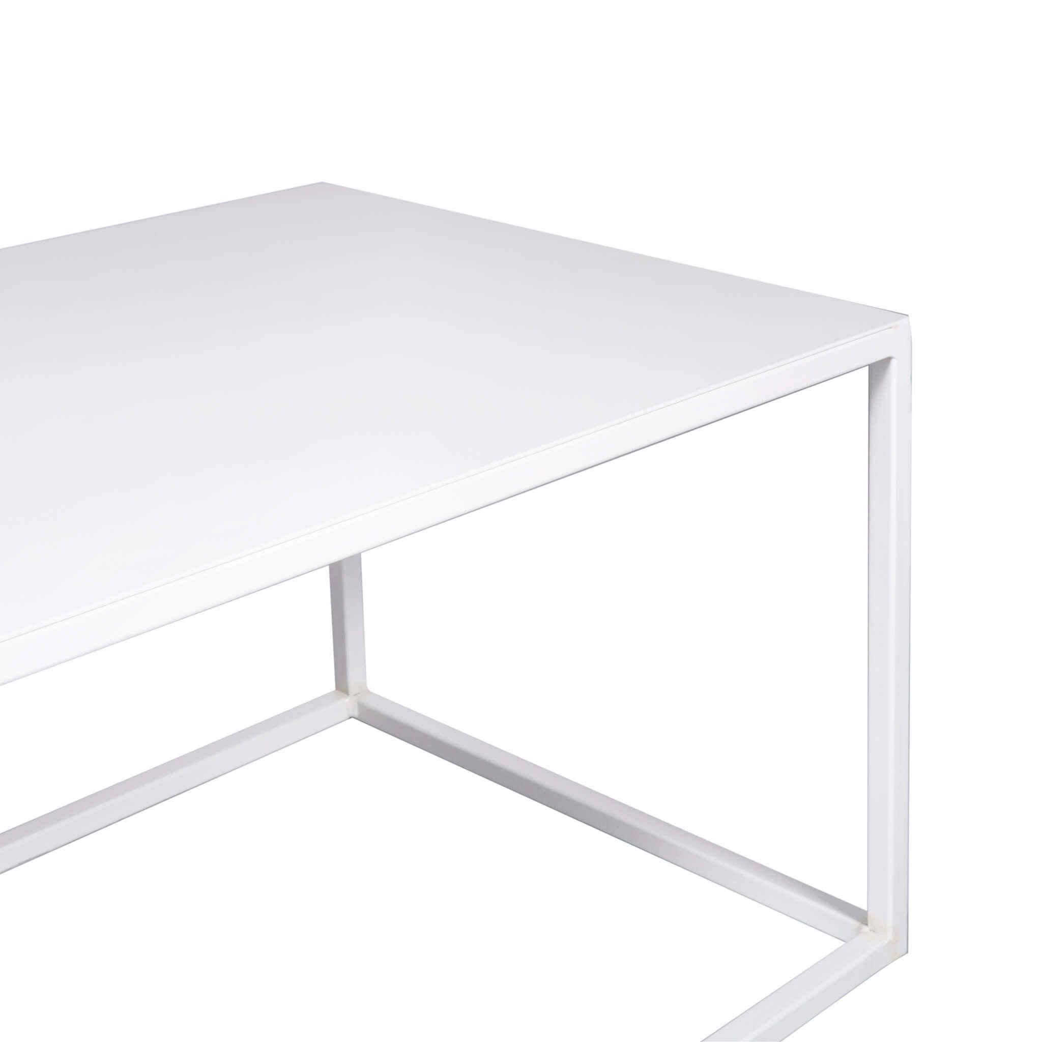 Mesa de Centro 80 Rectangular | Metal White-3