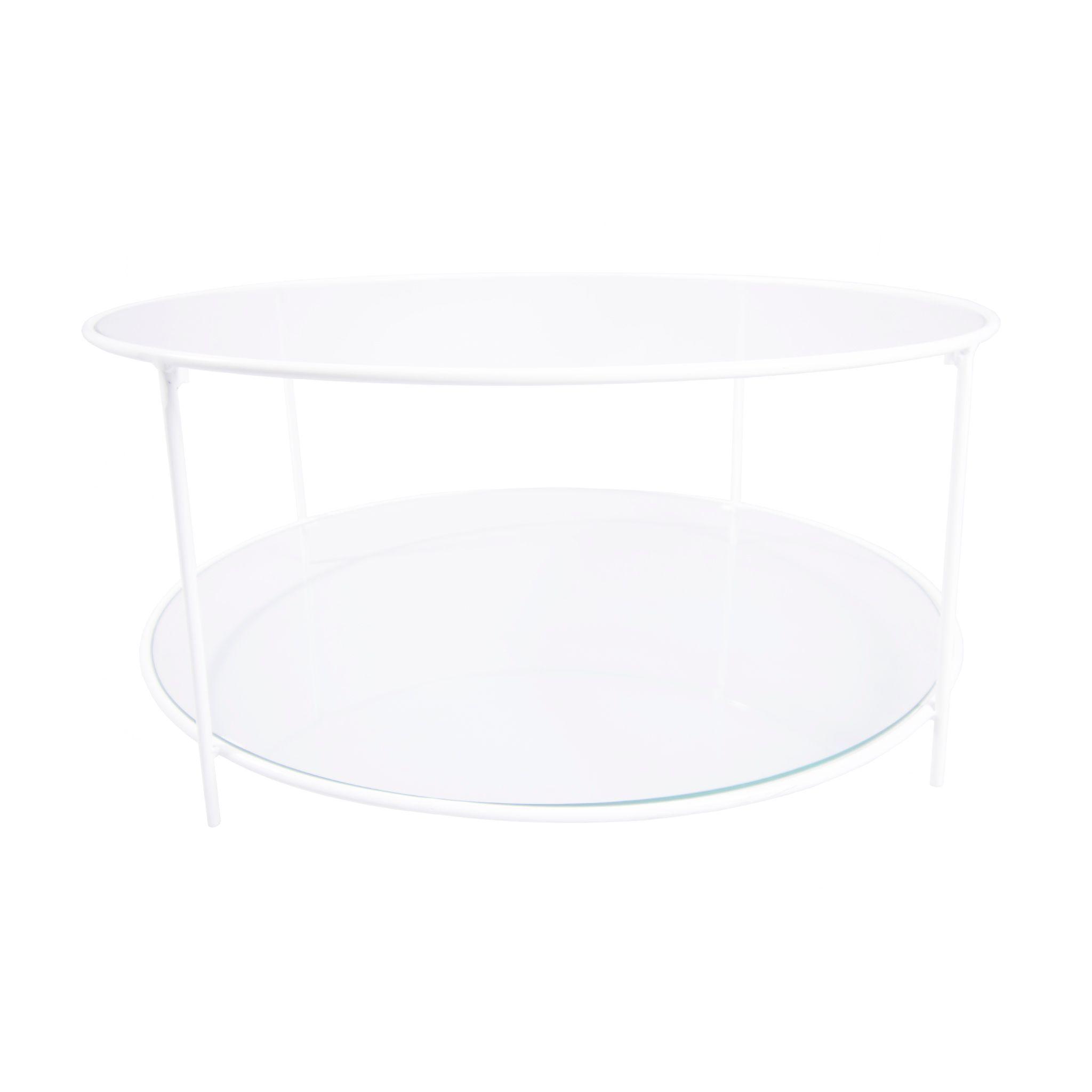 MESA DE CENTRO 80 BLANCA DOS NIVELES GLASS-2