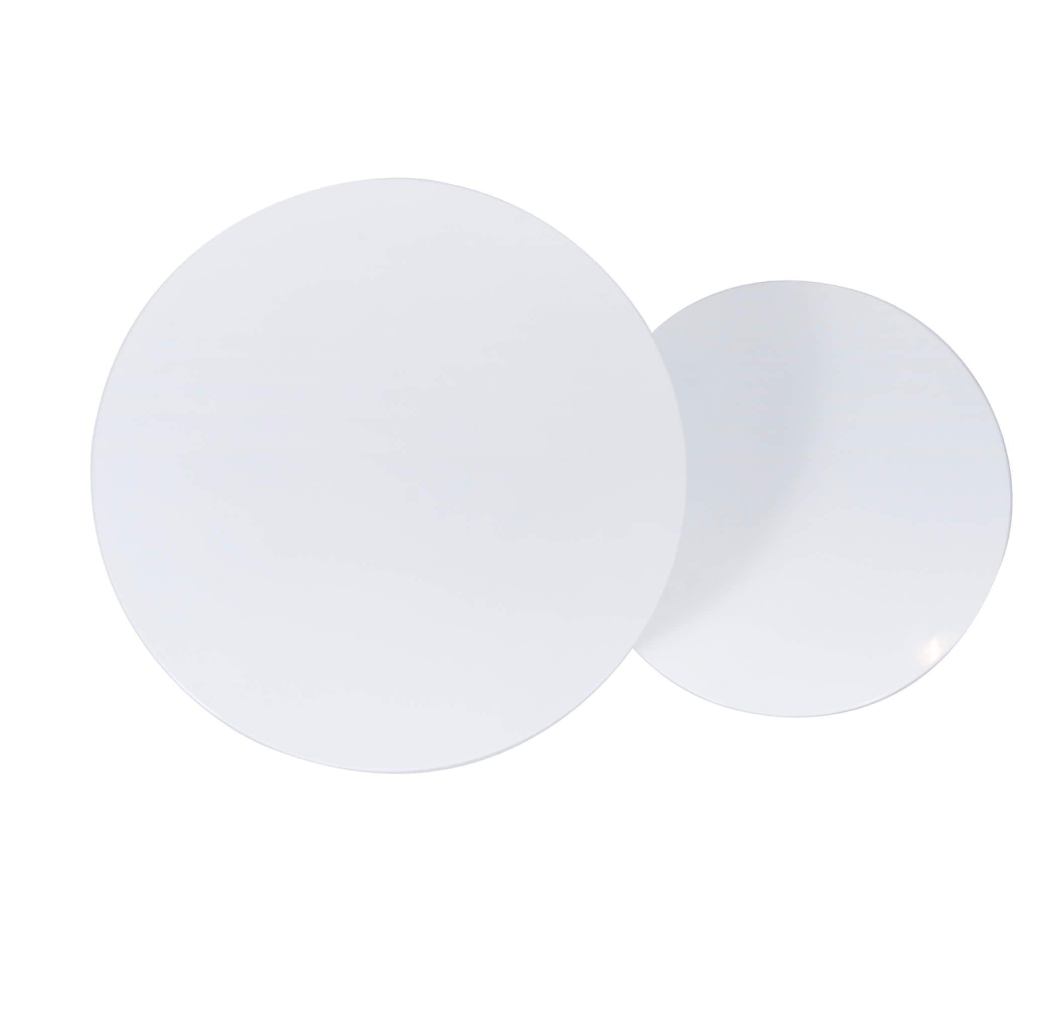 Mesa lateral nido circular | Metal White-4
