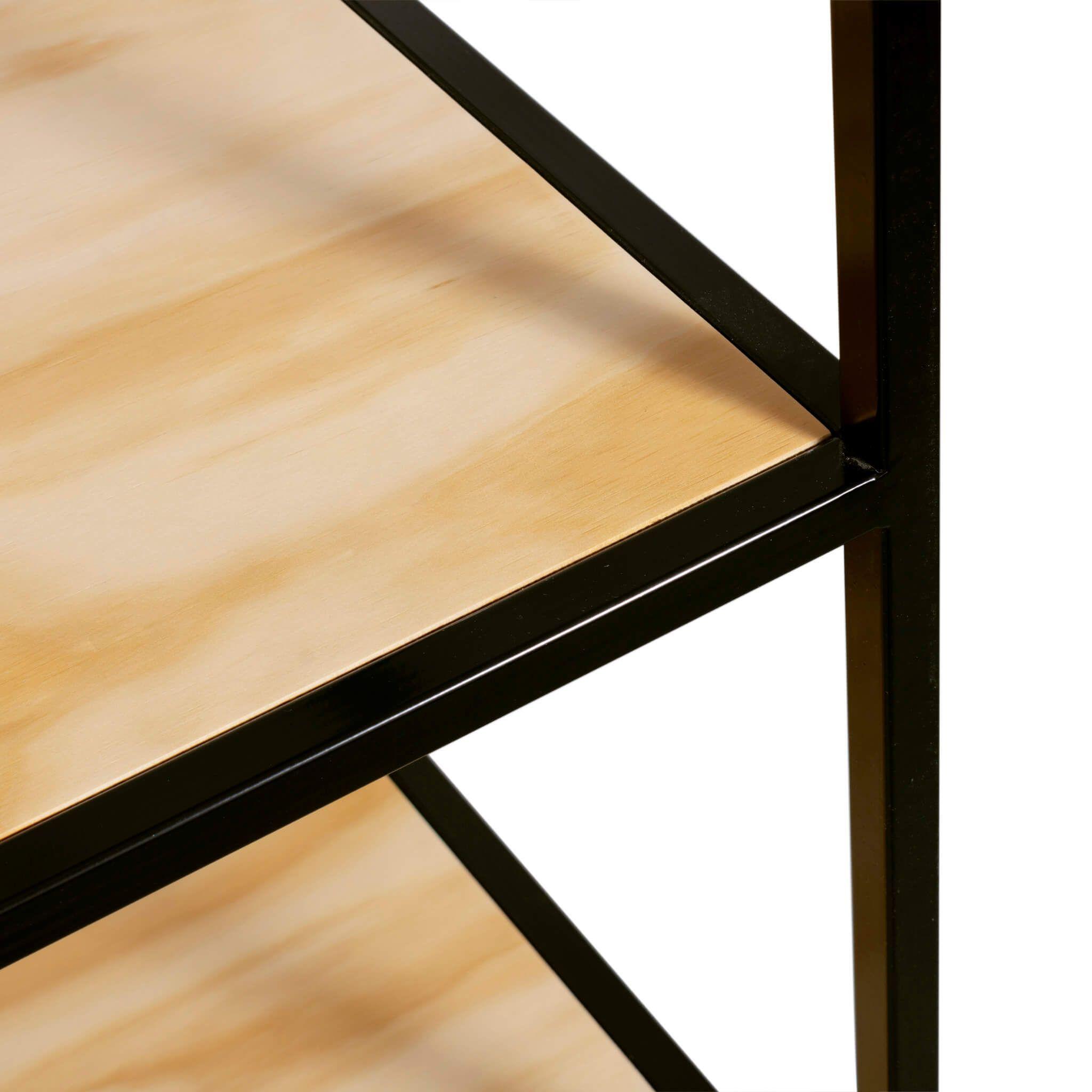 ESTANTERÍA CUBO 100 X 40 X 200 CM NEGRO MIMA-6