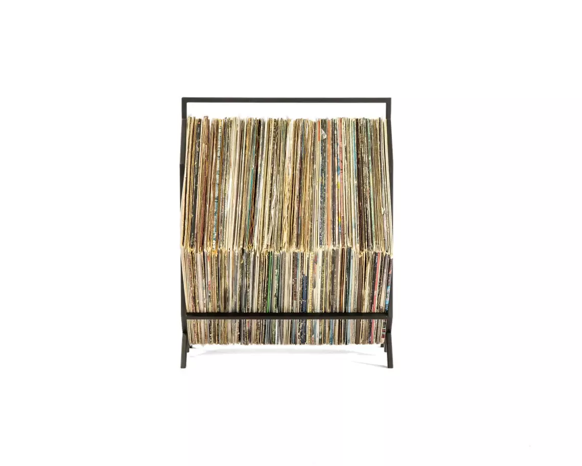 PORTA VINILO 1 NIVEL | LUXE METAL BLACK-3