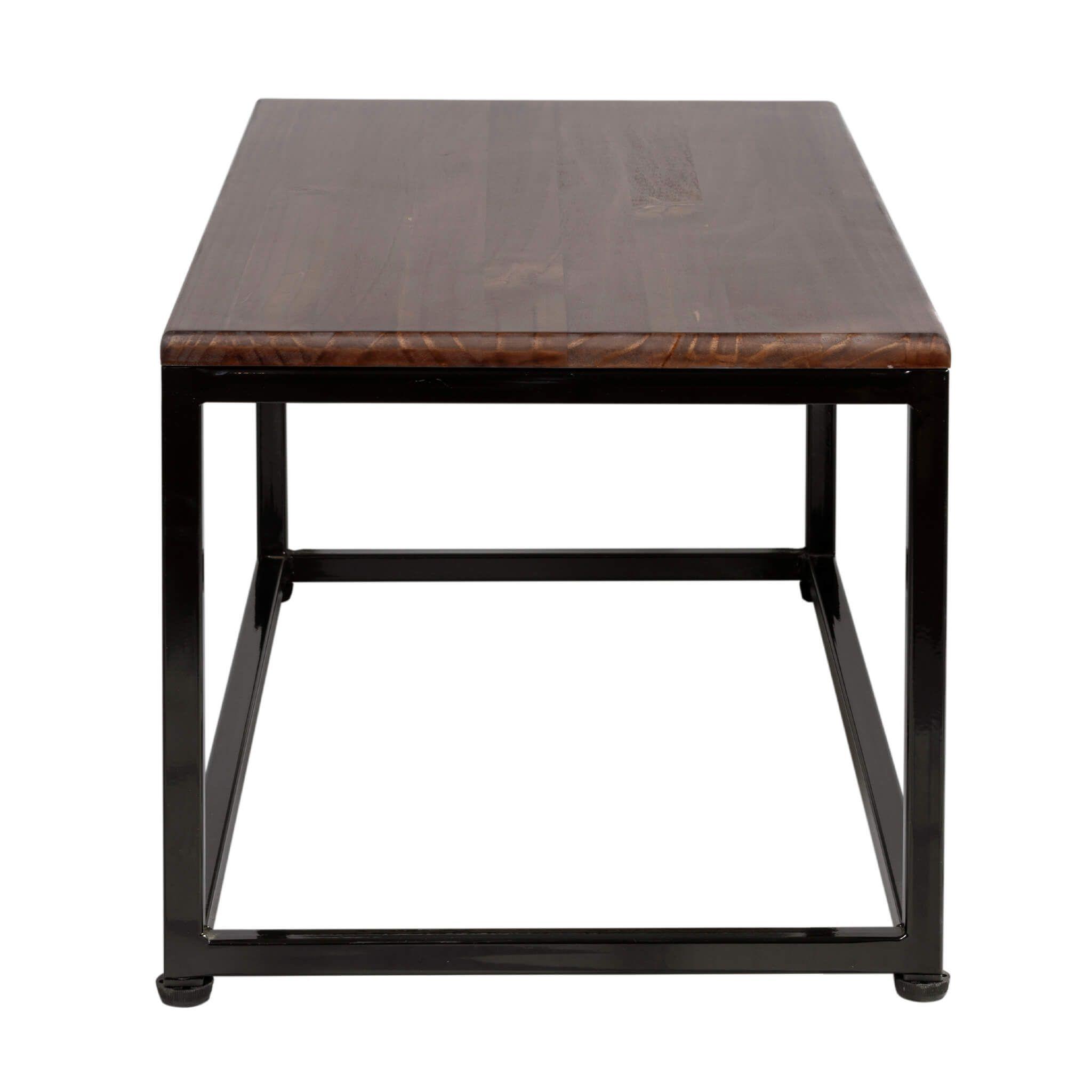 MESA DE CENTRO RECTANGULAR 80 NEGRA │LÍNEA TOFFEE -2