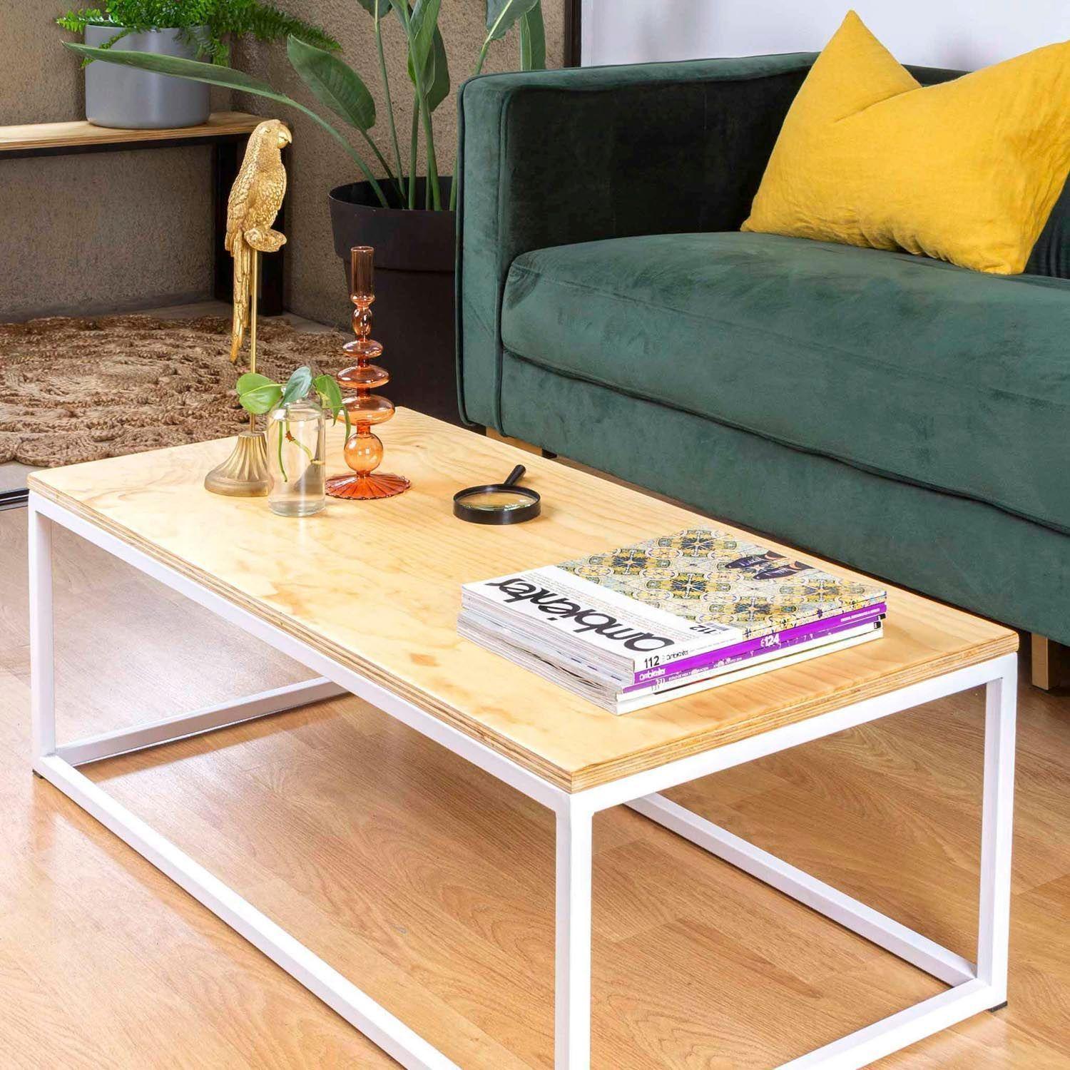 Mesa de centro Rectangular 100|Mima Blanco -6