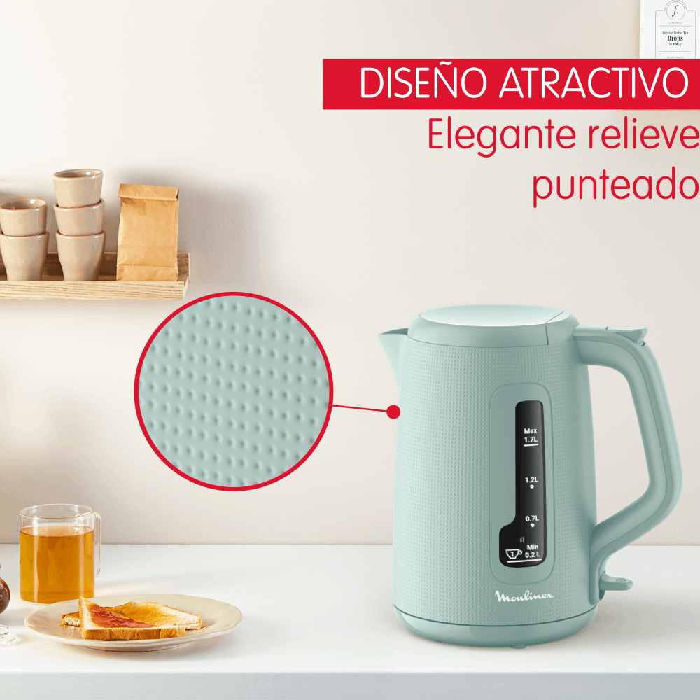 Hervidor Morning 1,7L Eucalipto Moulinex-3
