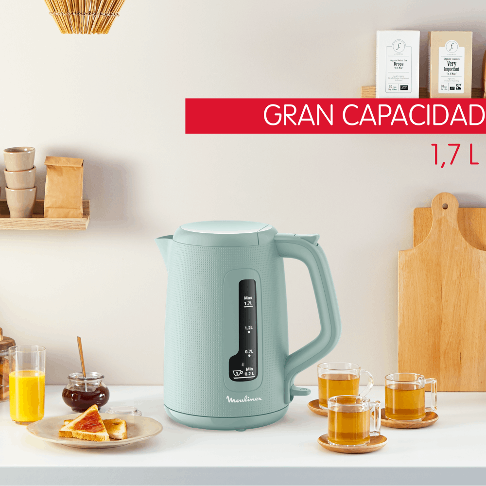 Hervidor Morning 1,7L Eucalipto Moulinex-5
