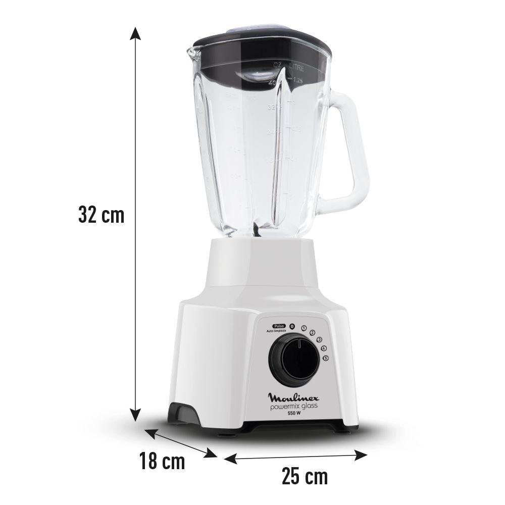 Licuadora Power mix 5V Blanco + Pulse 550W Moulinex-5