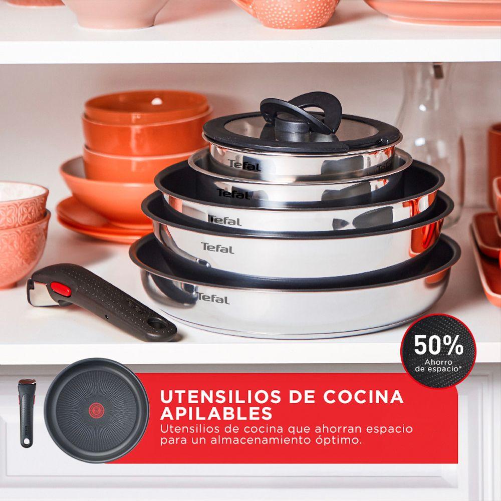 Bateria de cocina Acero inoxidable Ingenio 6 Piezas con mango-3