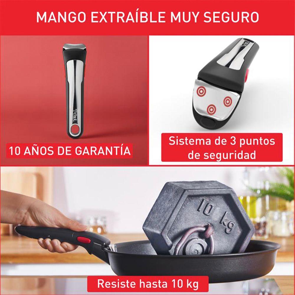 Bateria de cocina Acero inoxidable Ingenio 6 Piezas con mango-4
