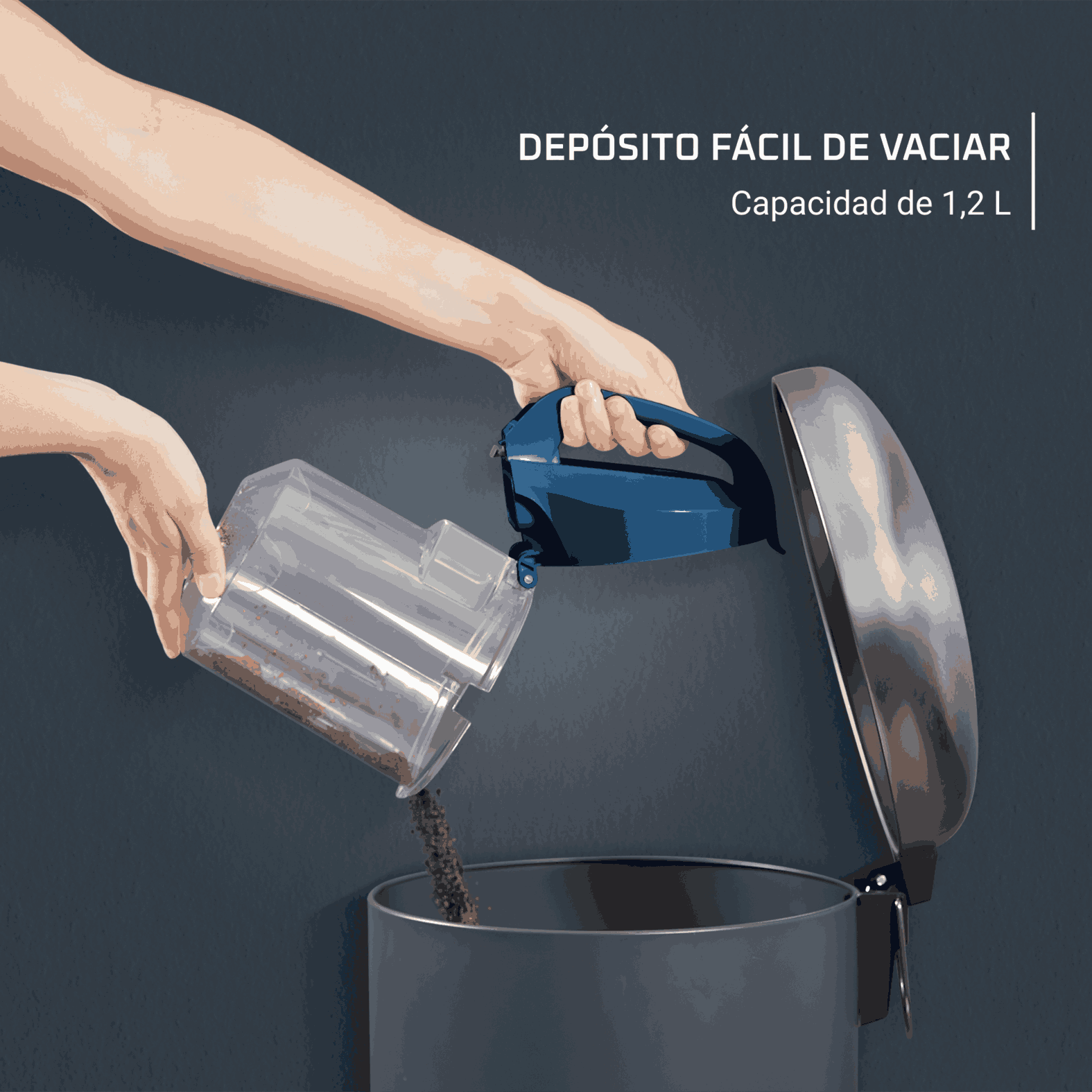Aspiradora De Arrastre Ciclónica Swift Power Azul 1.5L-3