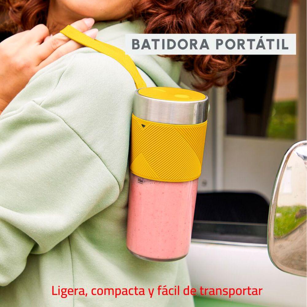 Licuadora Portátil Light Mix Amarillo 0,3L Moulinex-3