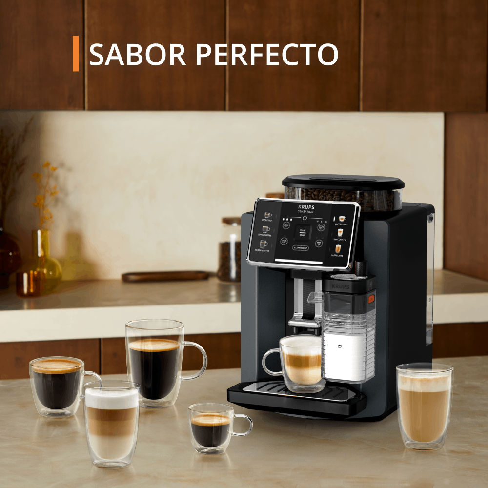 Cafetera Espresso Full Auto Sensation Milk + Kit Accesorios Krups-1