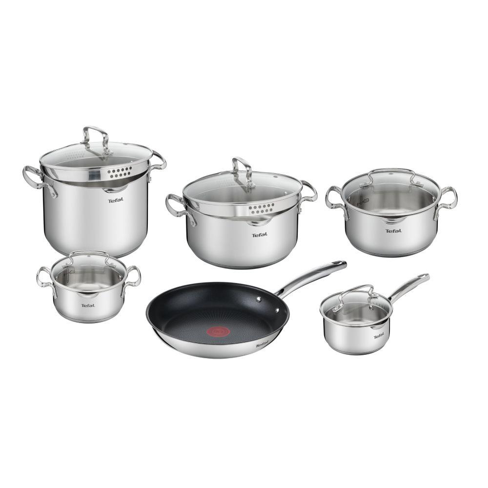 Bateria de cocina Acero Inoxidable Duetto 11 Piezas Tefal-0