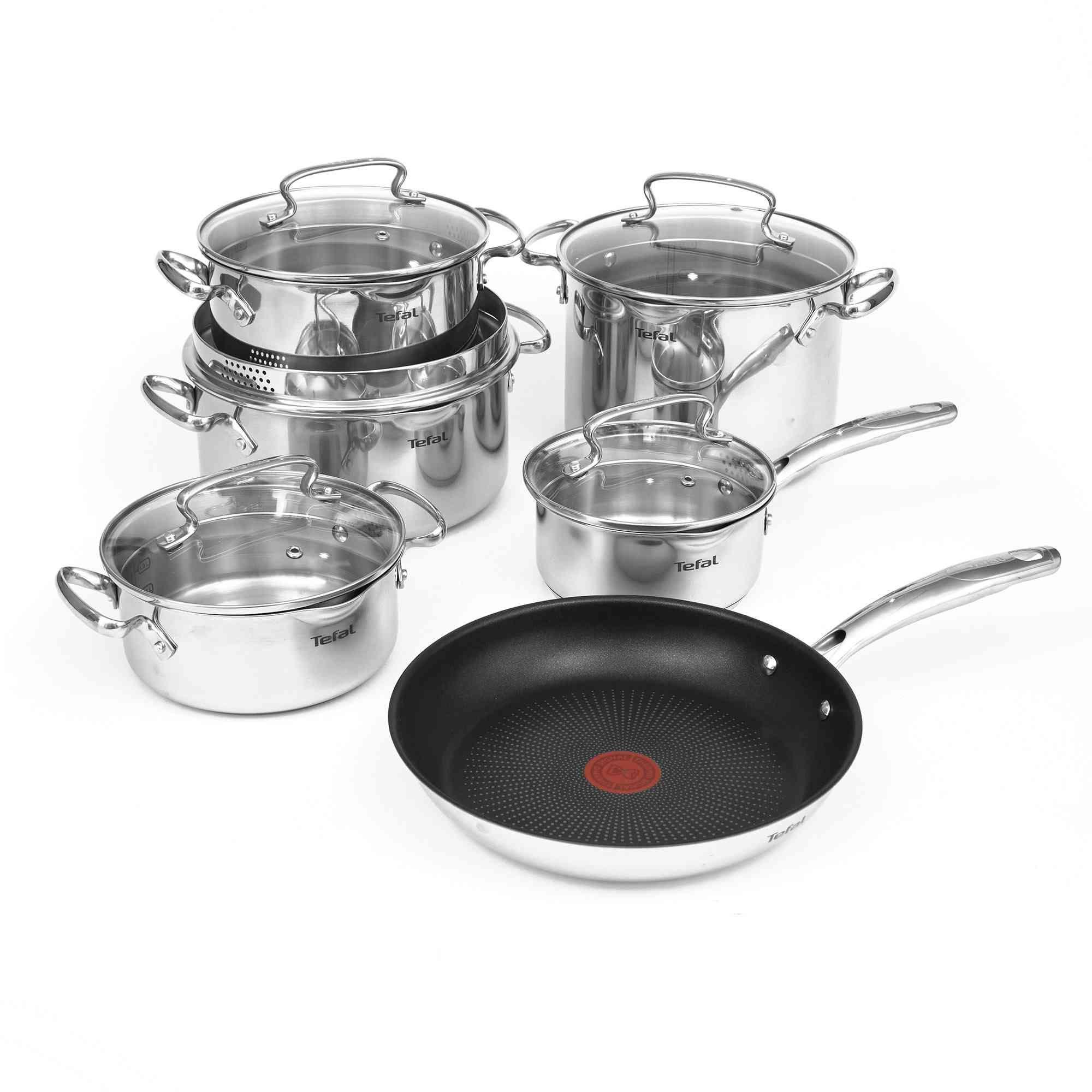 Bateria de cocina Acero Inoxidable Duetto 11 Piezas Tefal-8