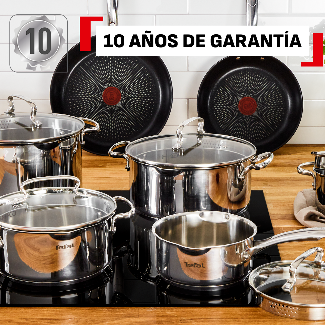 Bateria de cocina Acero Inoxidable Duetto 11 Piezas Tefal-5