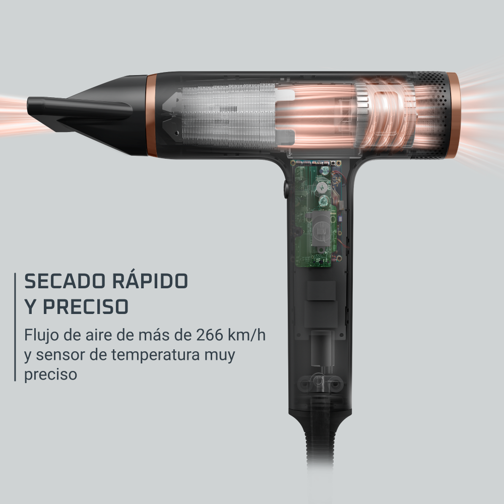 Secador de pelo Maestria Nano Negro Rowenta-3