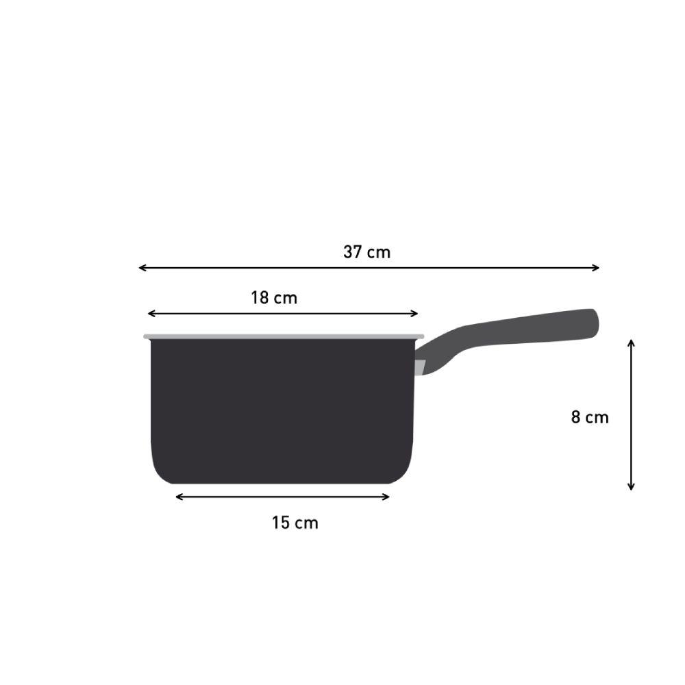 Cacerola 18 cm con tapa  Super Cook-3