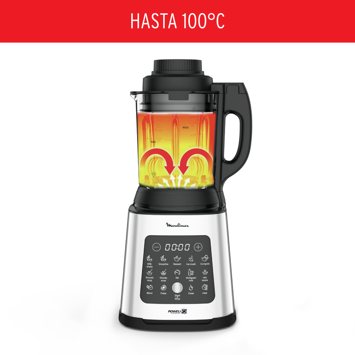 Licuadora Perfectmix Cook 1400 W Moulinex-2