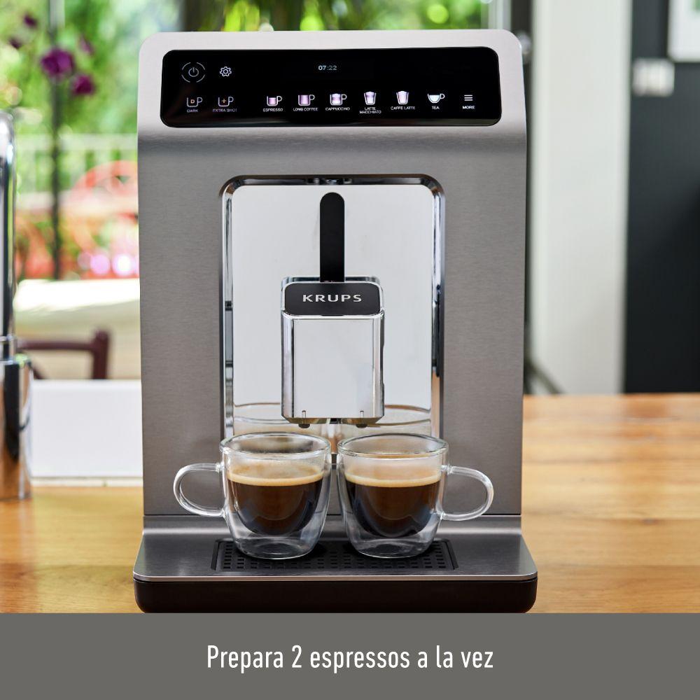 Cafetera Espresso Evidence Plus + Lechero EA894T10 Gris-3