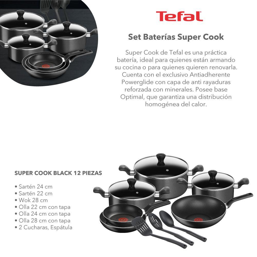 Batería 12 piezas Super COOK BLACK-2
