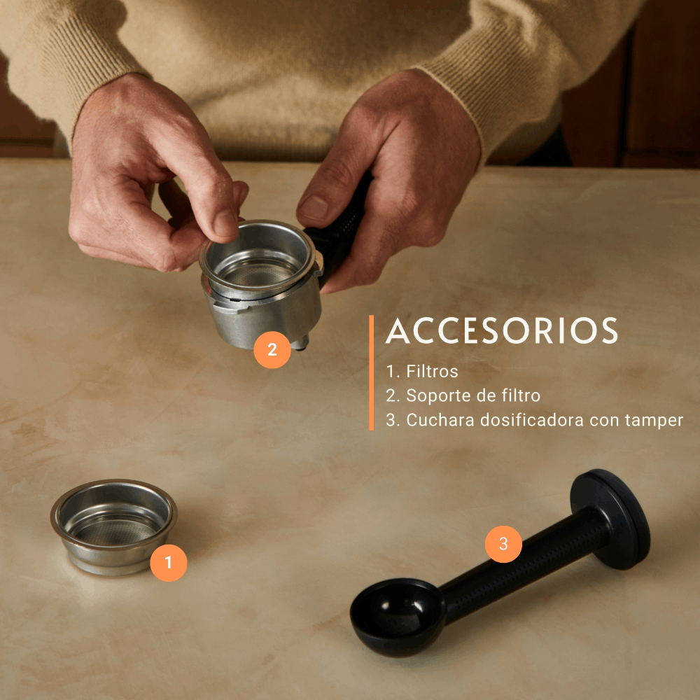 Cafetera Espresso Authentic Gris Krups-4