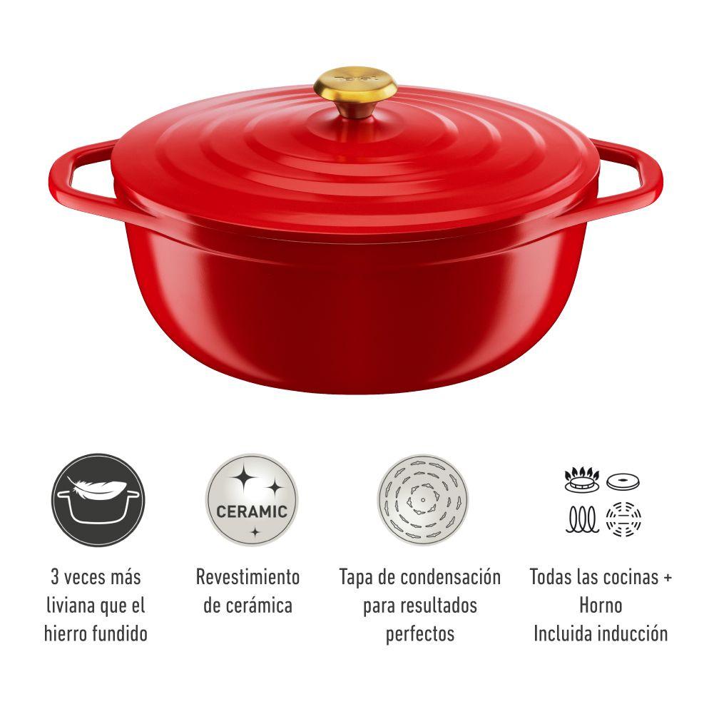 Olla Cocotte Ovalada Air 30x23 cm -5