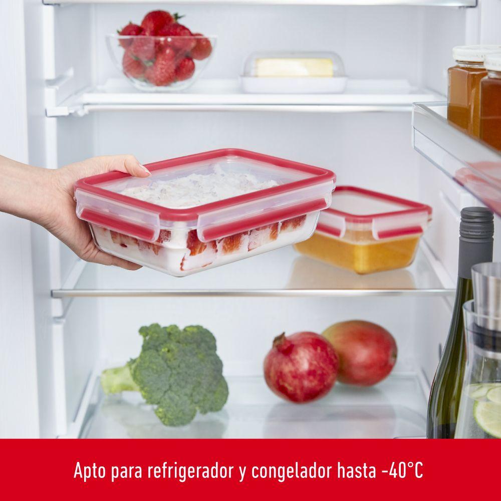 Contenedor de alimentos Masterseal Glass Set 3 piezas rectangular 450ml-2