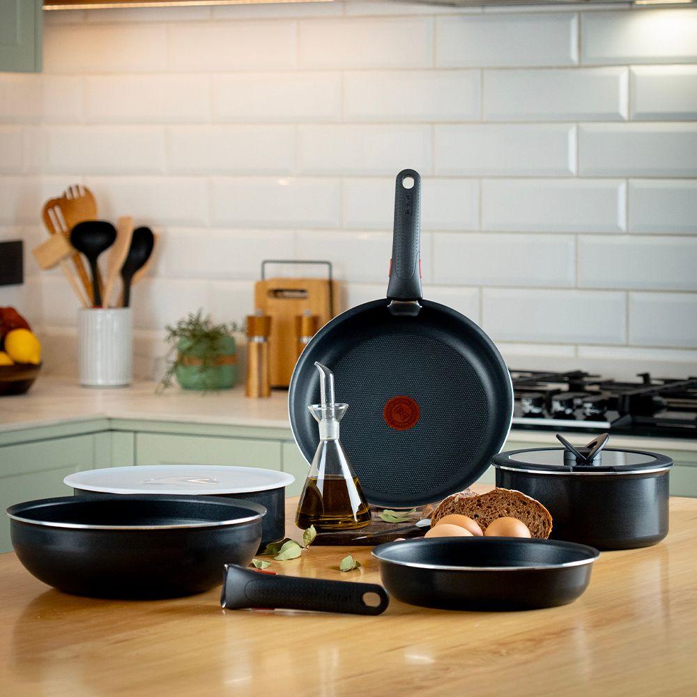 Bateria de cocina Antiadherente Ingenio 12 Piezas con mangos-1