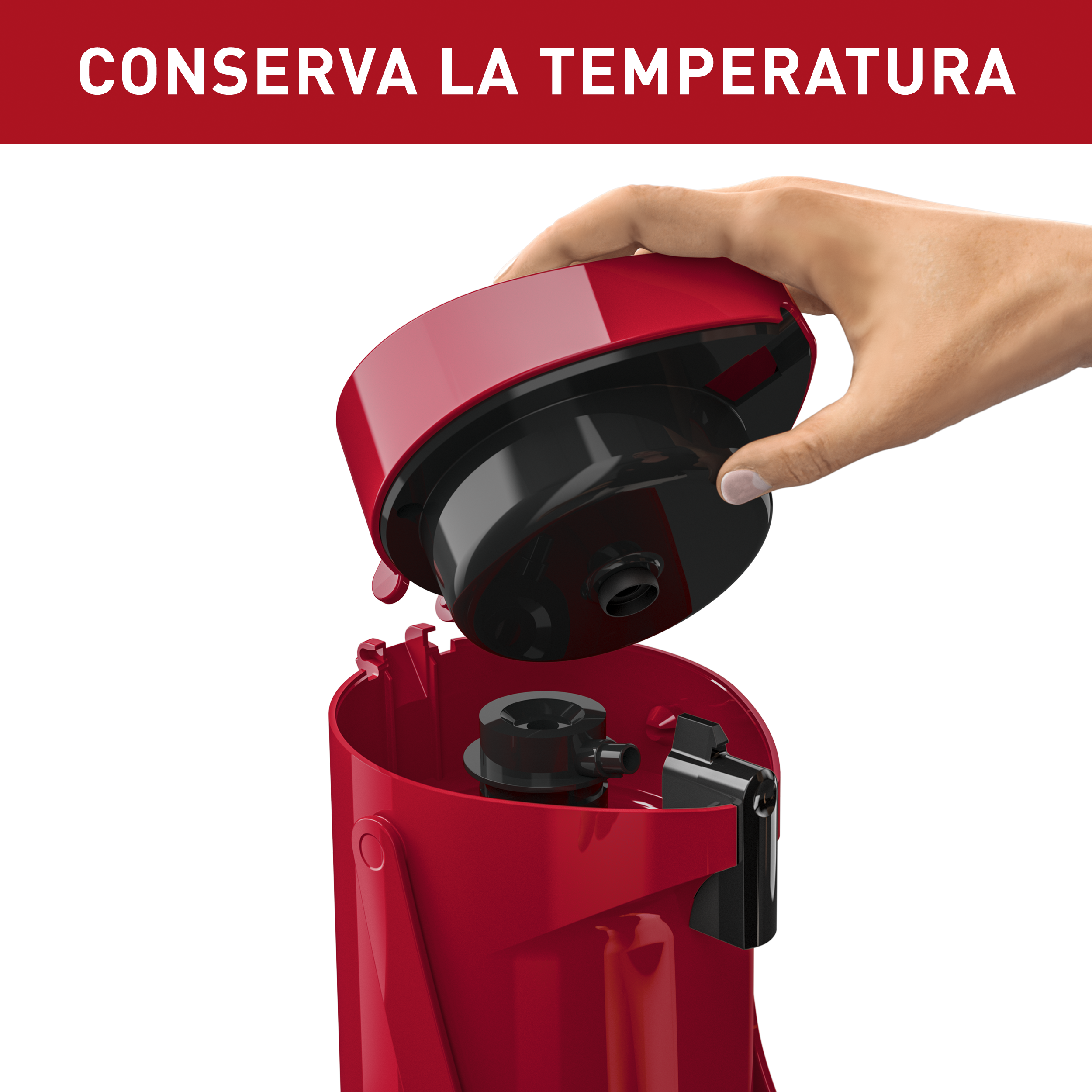 Termo Sifón Ponza 1,9L Rojo Tefal-2