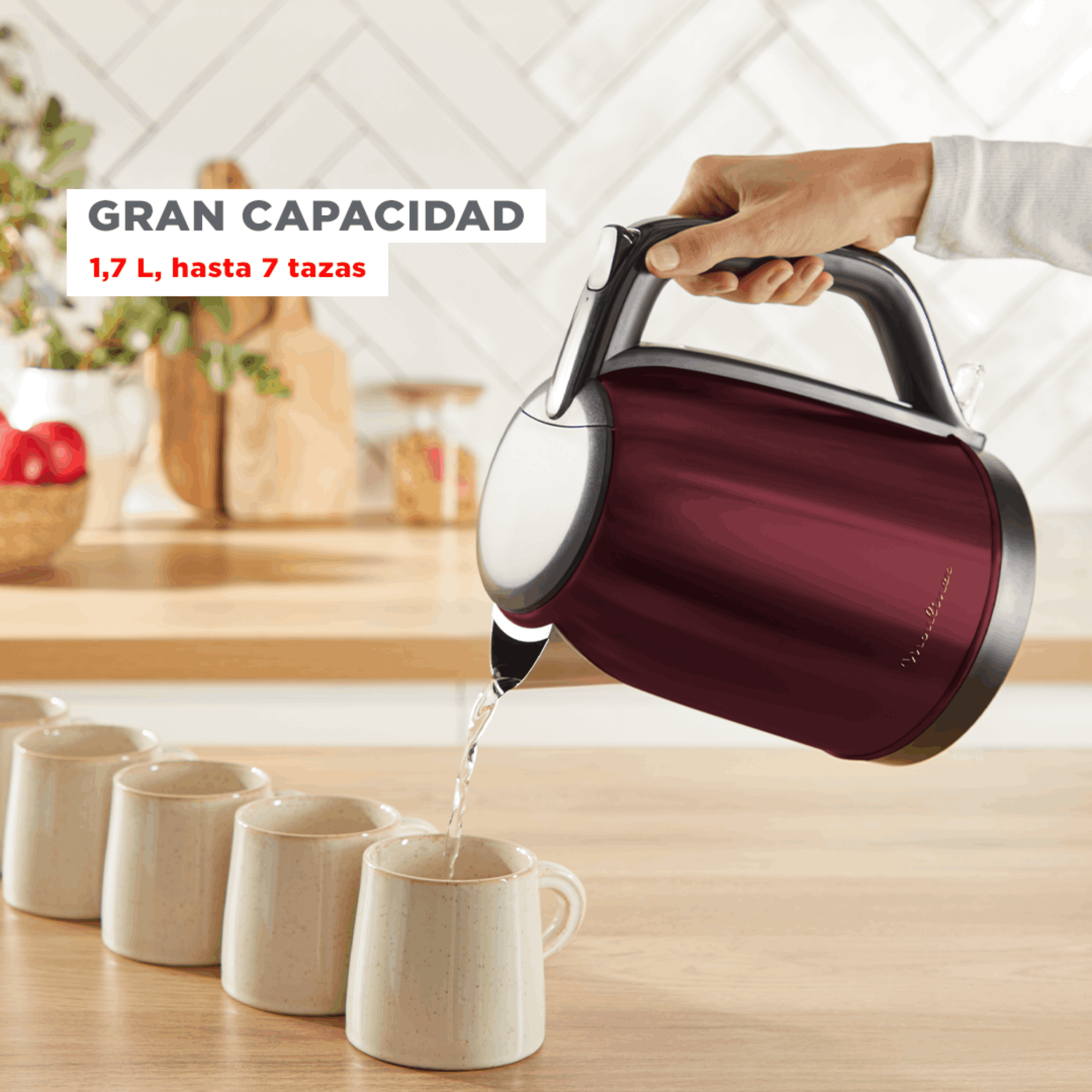 Hervidor Subito 5 1,7 L Rojo-3