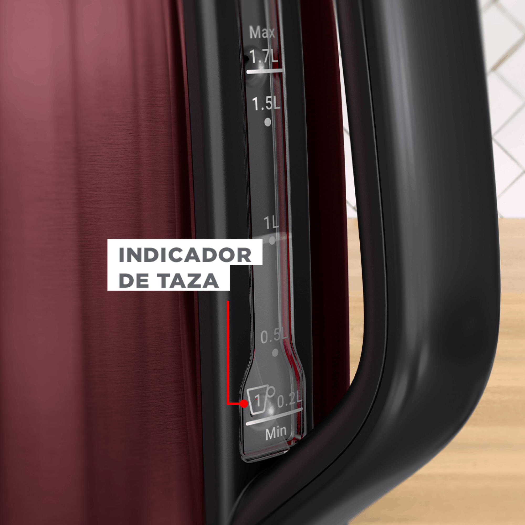 Hervidor Subito 5 1,7 L Rojo-5