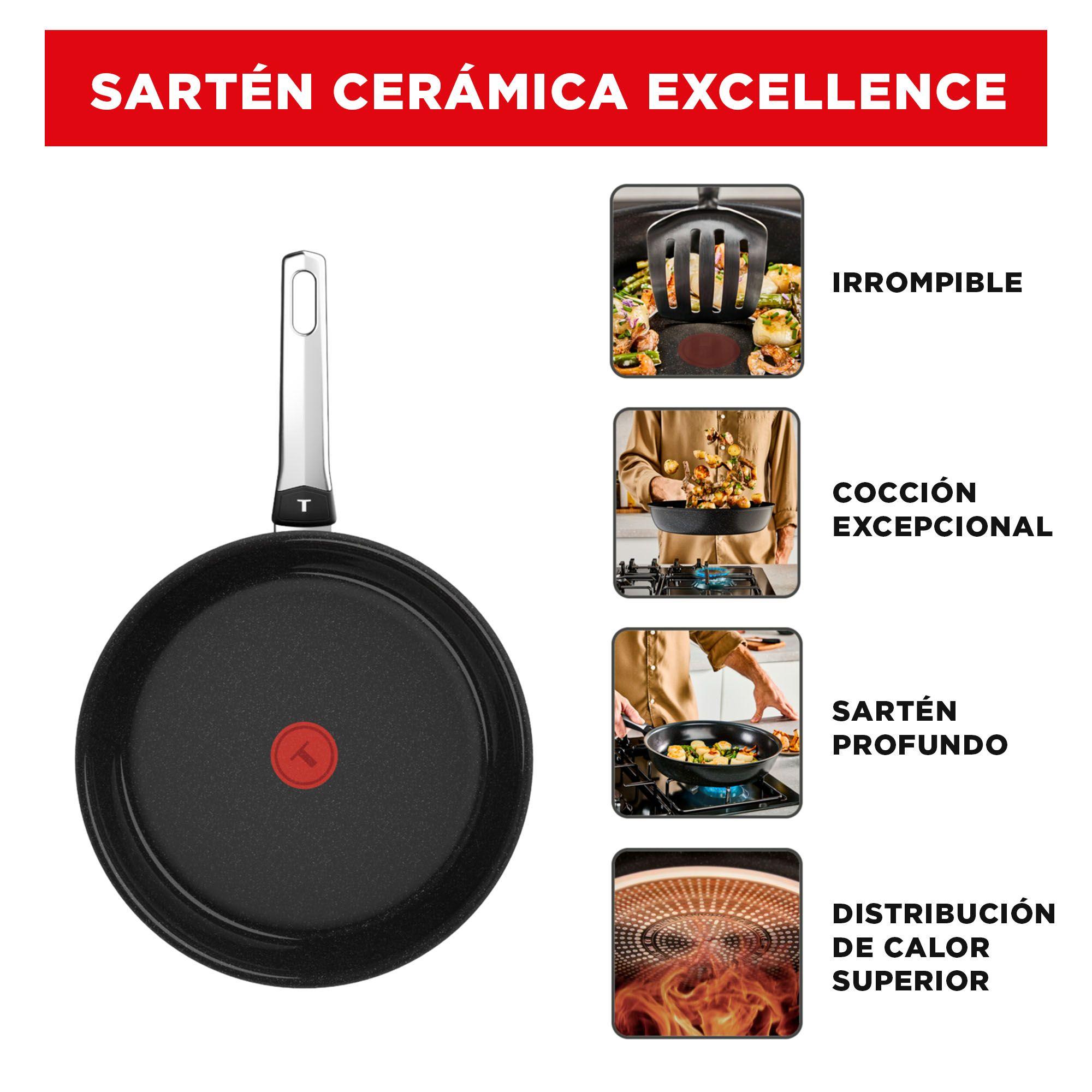 SARTEN 28CM EXCELLENCE CERAMICA Fusioncore Tefal-3