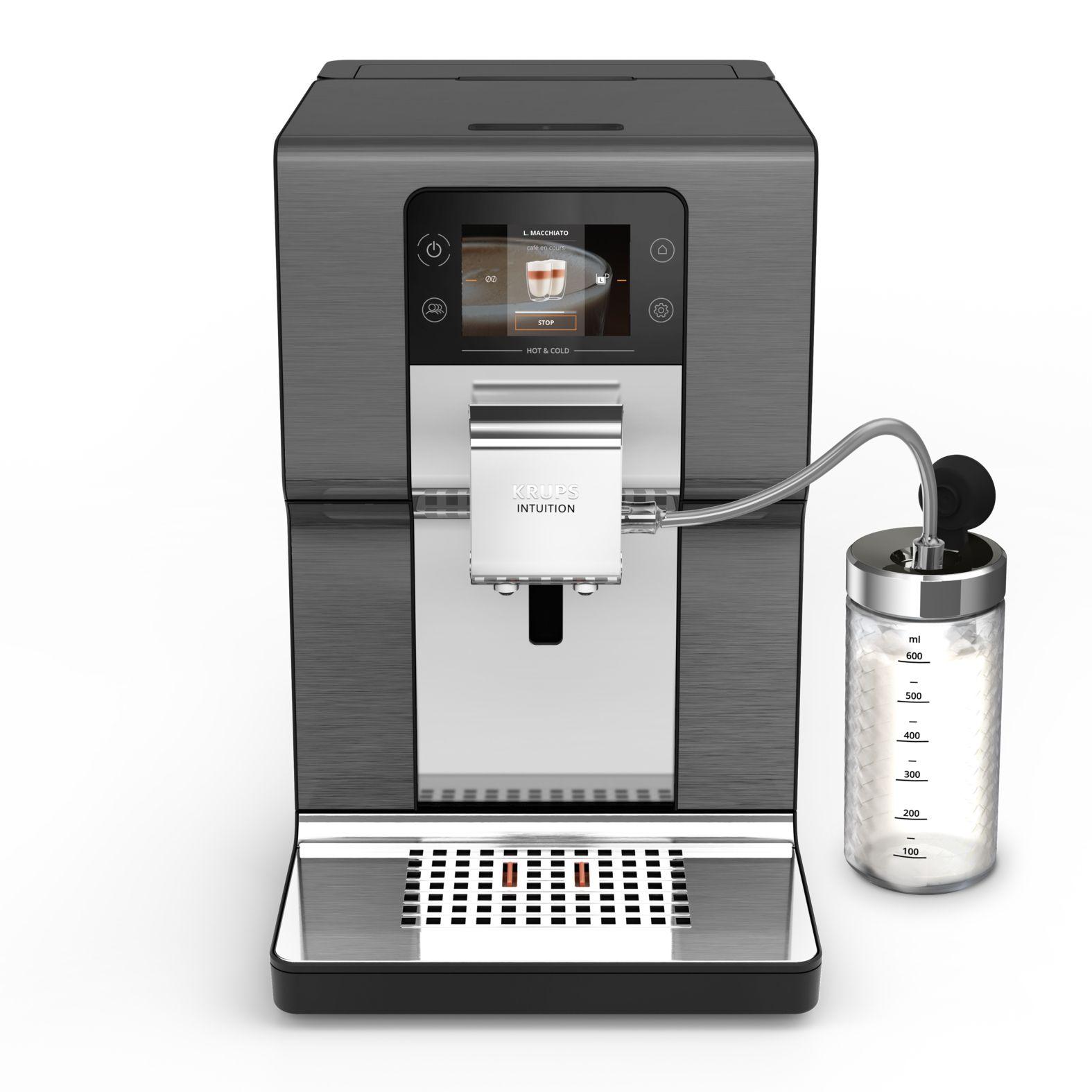 Cafetera Espresso Intuition HOT & COLD TITANIUM Touch Krups-0