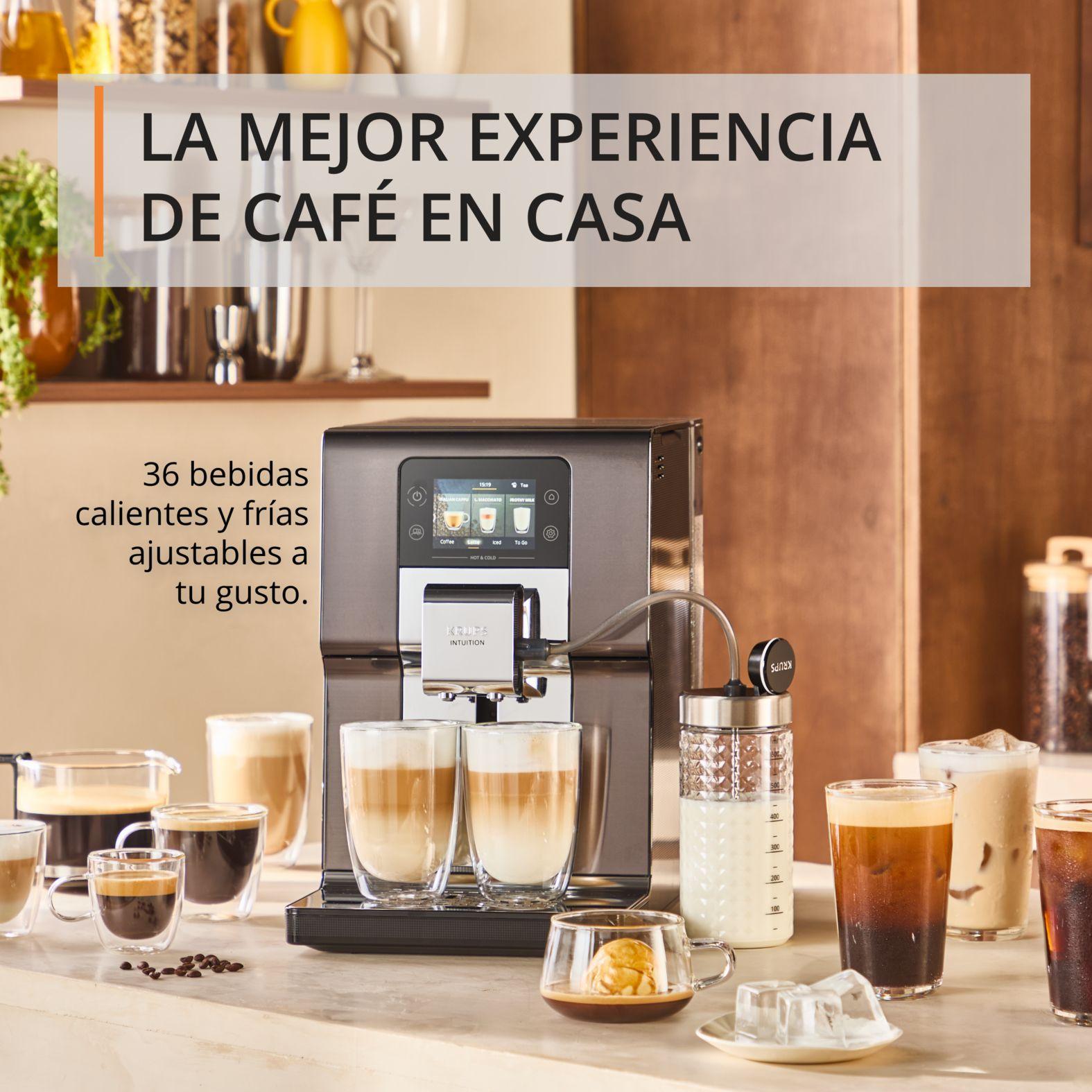 Cafetera Espresso Intuition HOT & COLD TITANIUM Touch Krups-1