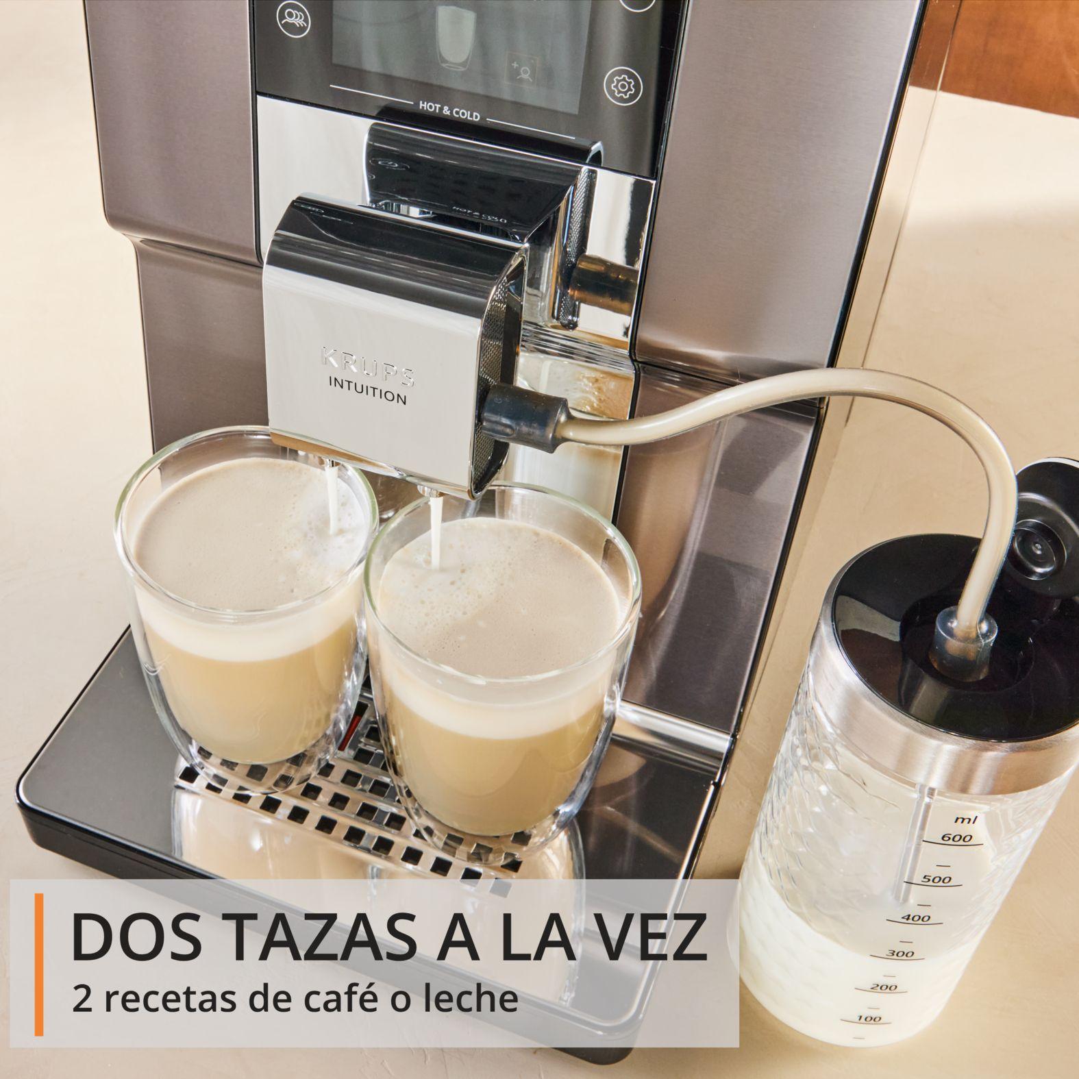Cafetera Espresso Intuition HOT & COLD TITANIUM Touch Krups-3
