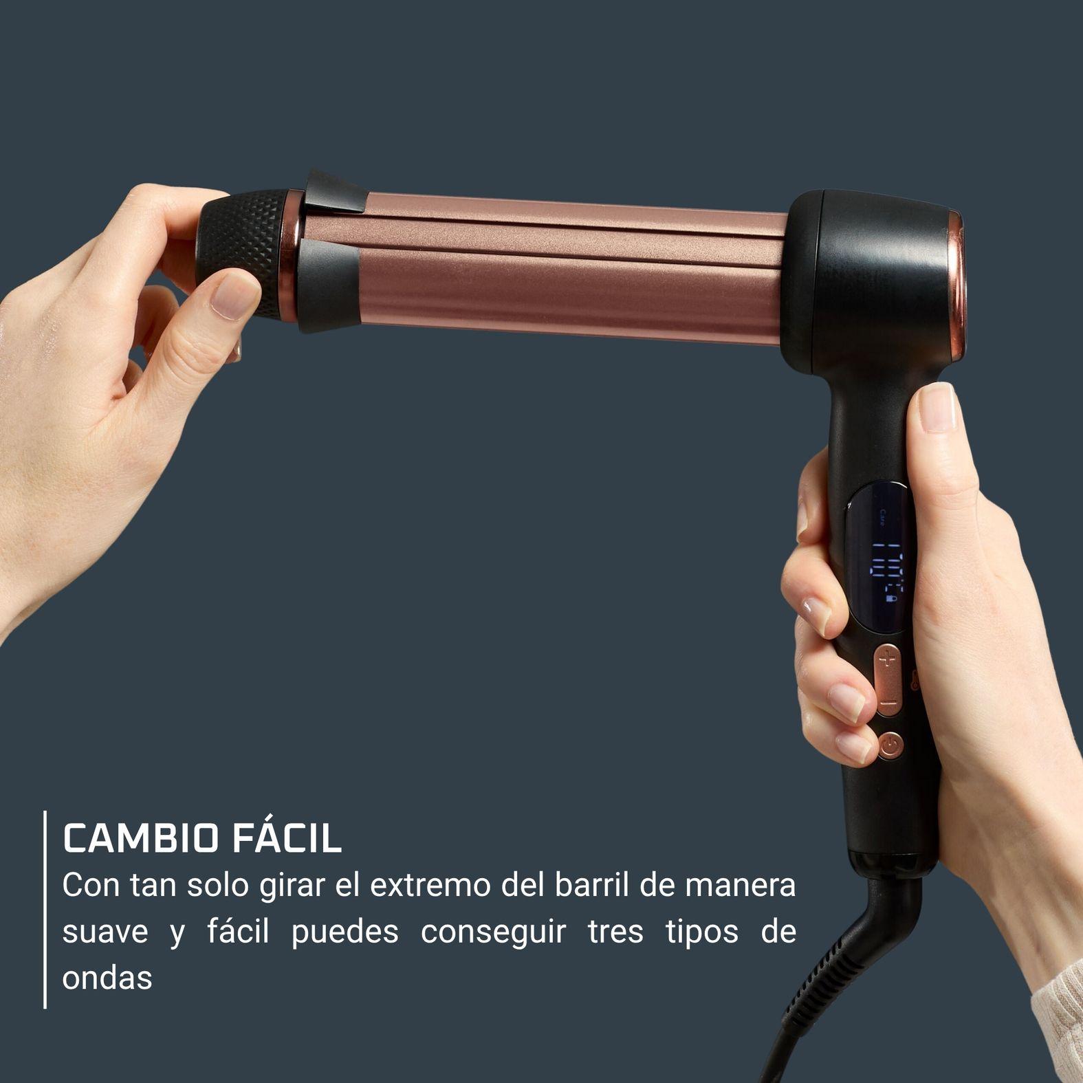 Rizador de Pelo flex Curl 3 Ajustes con tecnologia sensor Rowenta-3