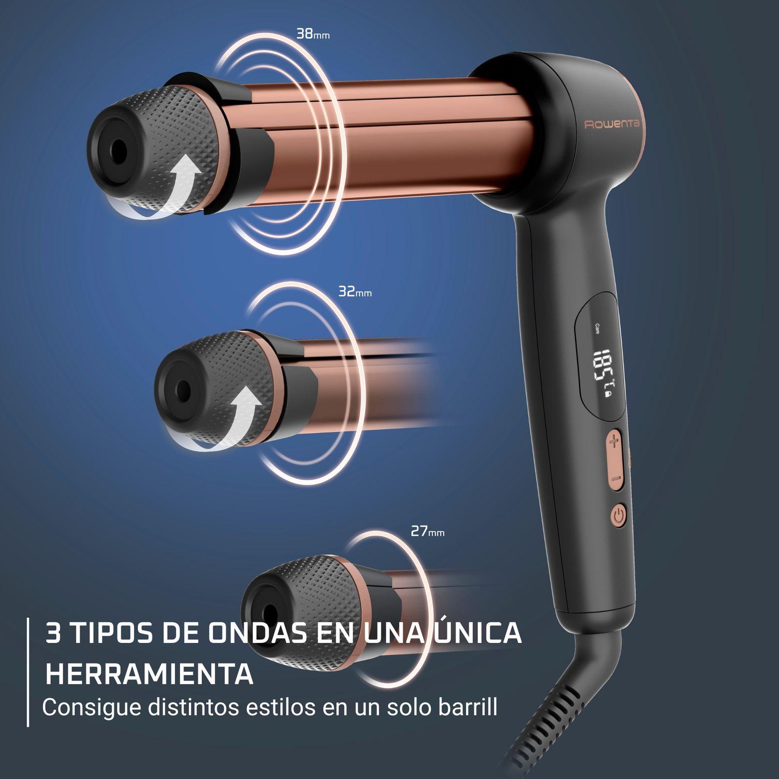 Rizador de Pelo flex Curl 3 Ajustes con tecnologia sensor Rowenta-5