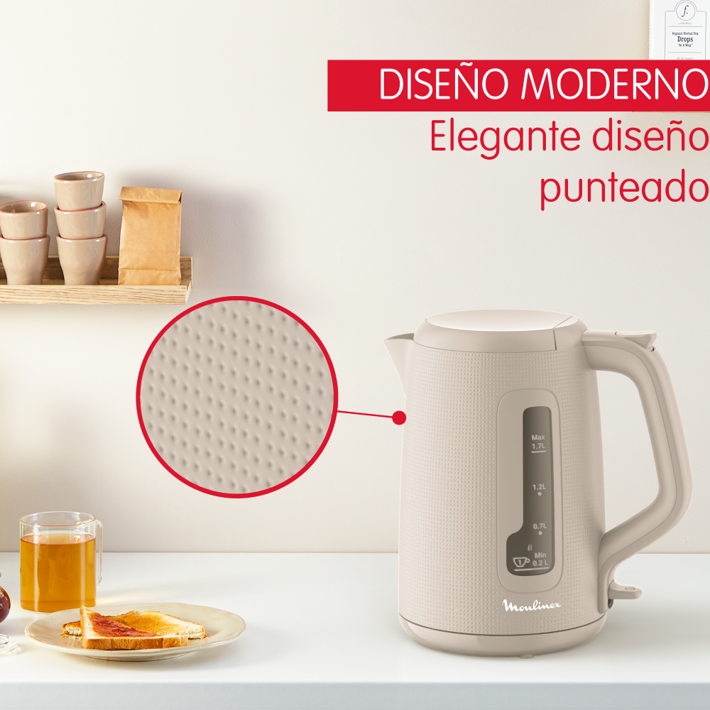 Hervidor Morning 1,7LT Gris Moulinex-3