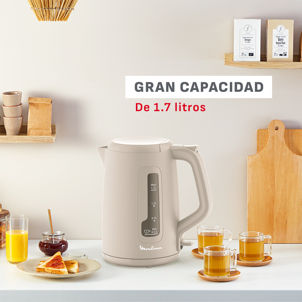 Hervidor Morning 1,7LT Gris Moulinex-3