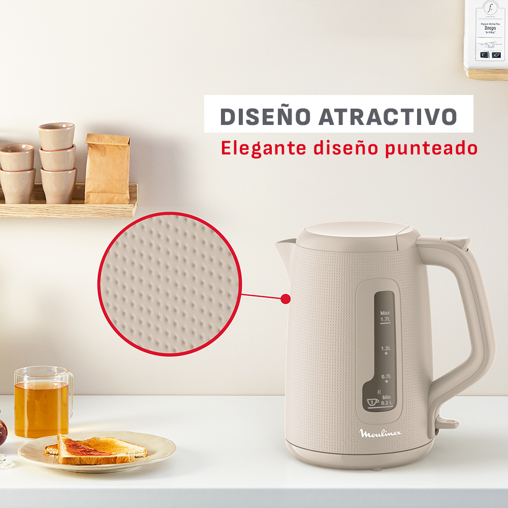 Hervidor Morning 1,7LT Gris Moulinex-5