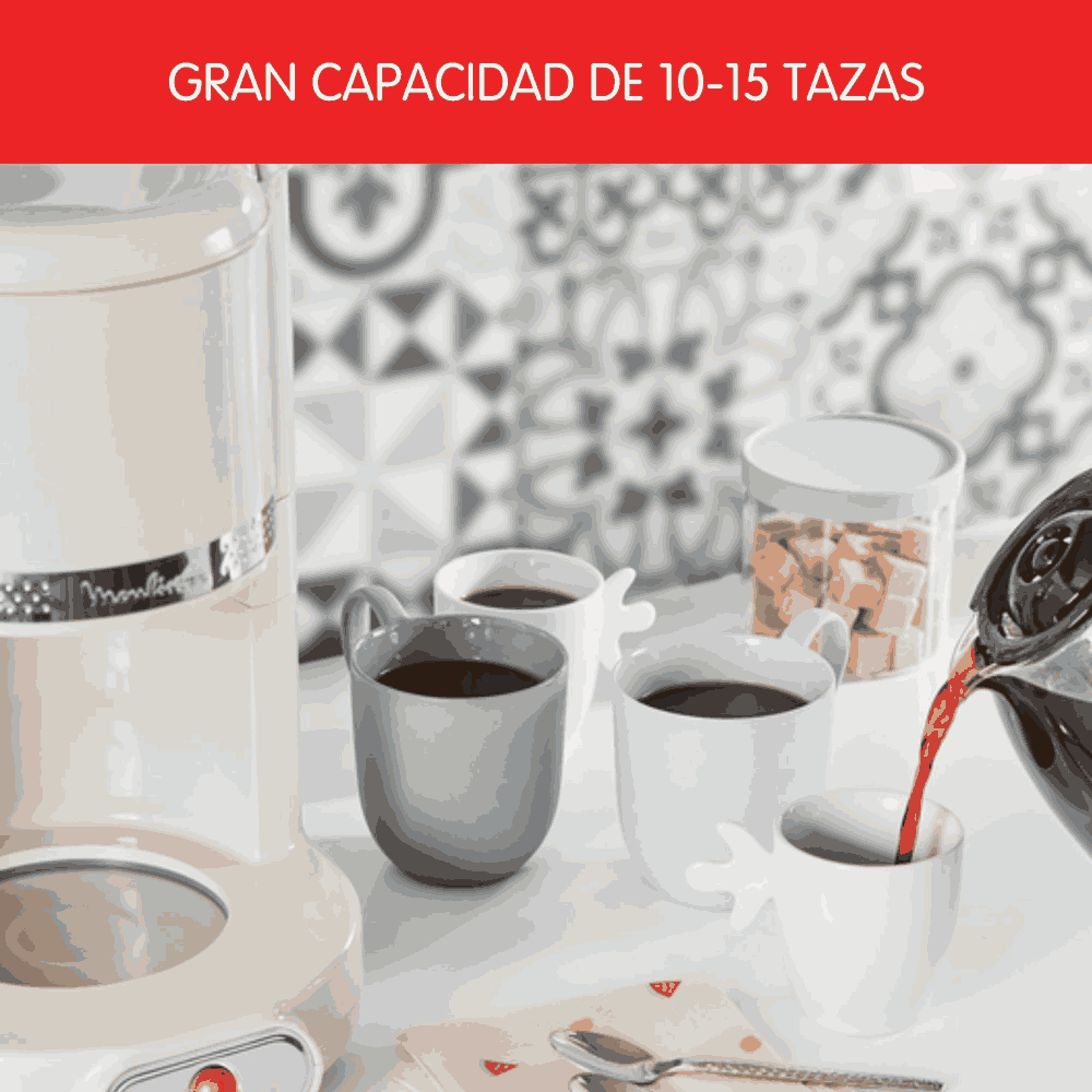 Cafetera de filtro Soleil 1,25L 1000W -5