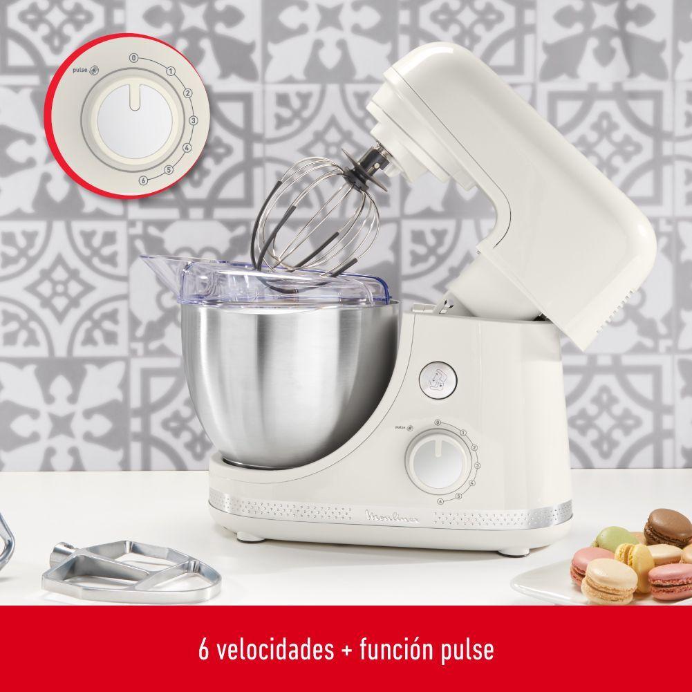 Batidora Pedestal Planetaria Soleil 4,6LT 900W 6V +Pulse QA250A10 Blanco-5