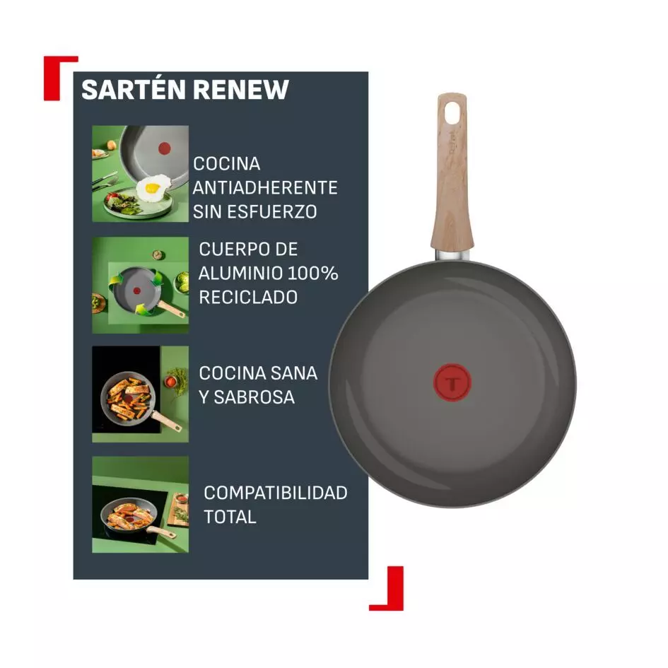 Sarten 24 CM Renew Ceramica Tefal-5