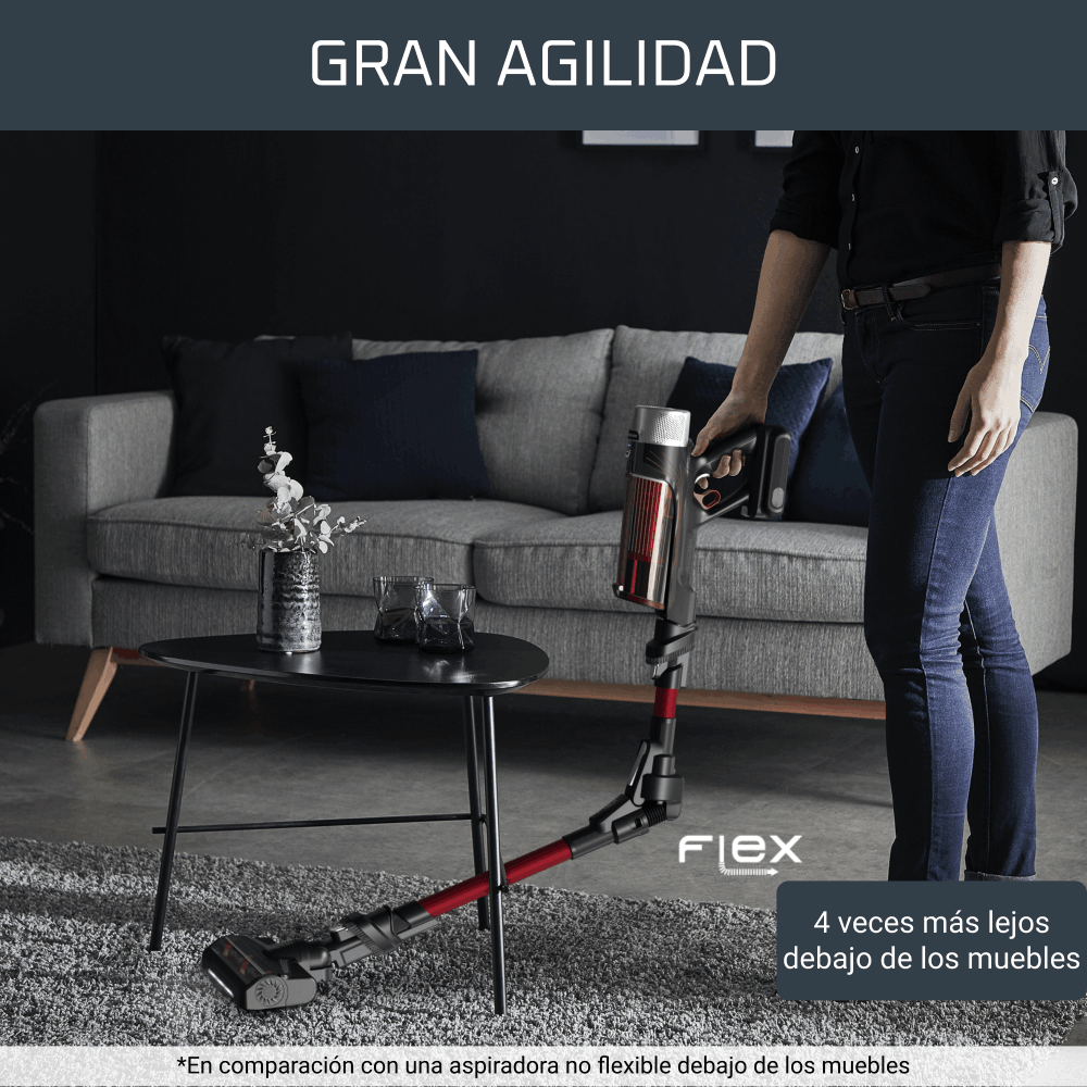 Aspiradora Vertical X-FORCE FLEX 9.60 100W Parquet Rowenta-3