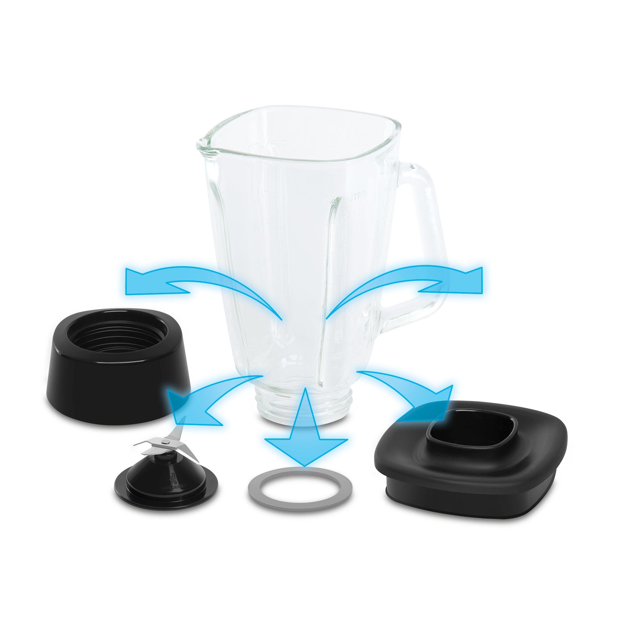 Licuadora Optimix Negra 2V 500W-2