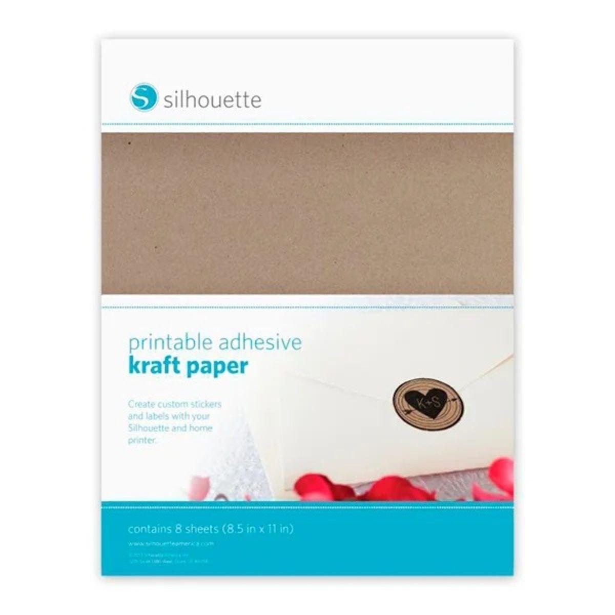 Papel Kraft Adhesivo Imprimible Multicolor Silhouette-3