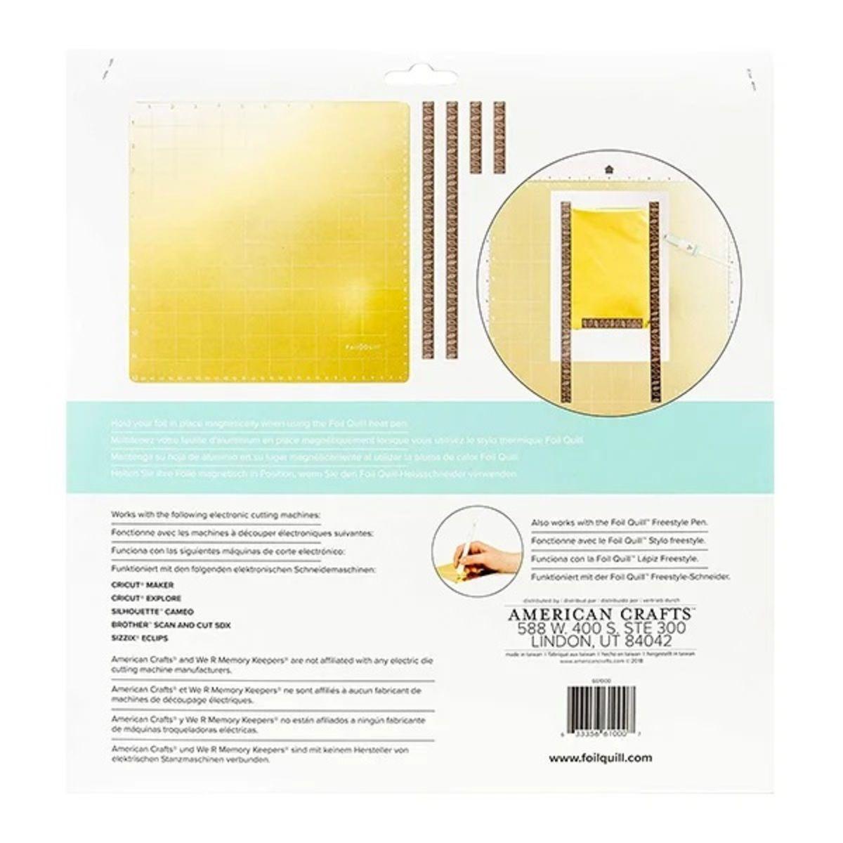 Tapete Magnético Para Foil Quill Dorado American Craft-4