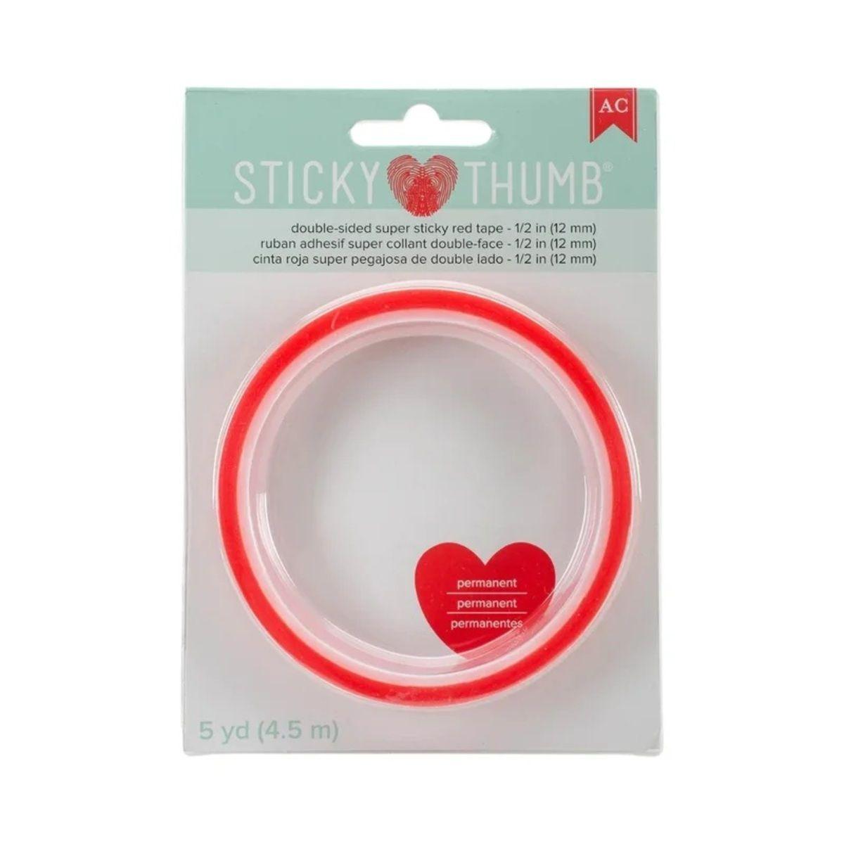 Cinta De Doble Faz 12mm x 4.6 m Rojo American Craft-3